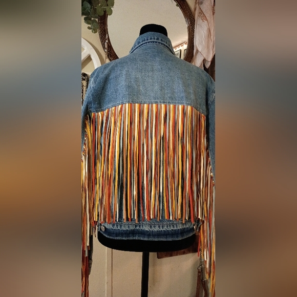 Scully Fringe Jean Jacket - Picture 6 of 10